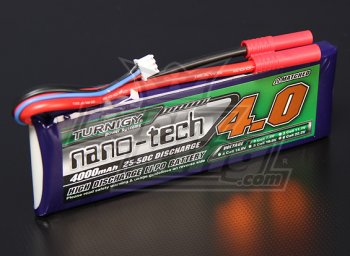 (image for) Turnigy nano-tech Batteries/Μπαταρίες 4000mah 2S 25~50C Lipo Pac