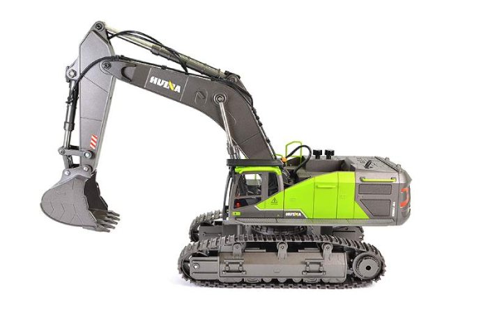 HUINA 1/14TH EXCAVATOR DIECAST CAB/BUCKET,HI-TORQUE DIG SYSTEM - Click Image to Close