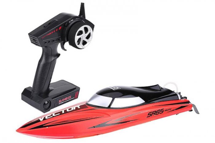 (image for) Volantex Racent Vector SR65CM Brushless RC Boat RTR Combo Red