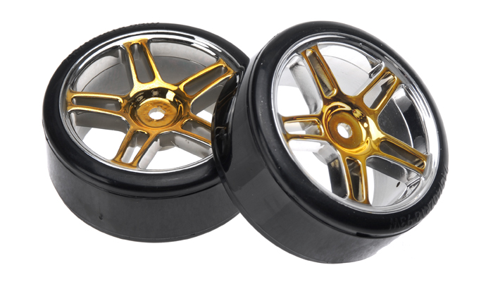 1:10 High performance anti-skid drift tires (Gold)