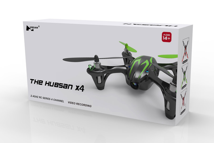 Hubsan X4 LED Mini Quad Copter RTF with HD Camera Recording & 2.