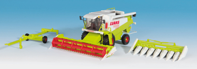 CLAAS Mähdrescher mit Schneid- und Maisgebiß