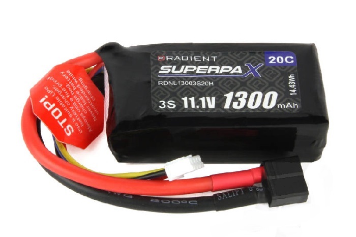 LiPo 3S 1300mAh 11.1V 20C HCT - Click Image to Close