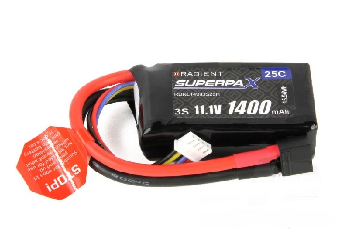 LiPo 3S 1400mAh 11.1V 25C HCT - Πατήστε στην εικόνα για να κλείσει