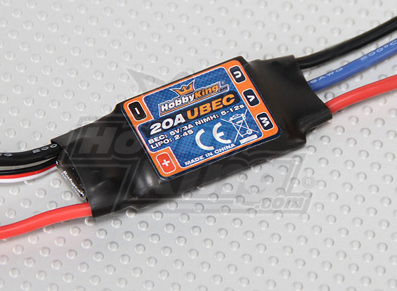 Hobby King 20A ESC 3A UBEC - Πατήστε στην εικόνα για να κλείσει