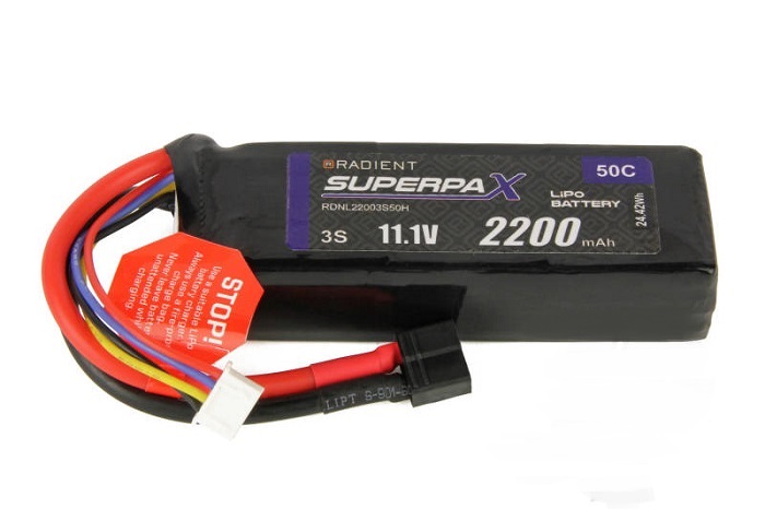 LiPo 3S 2200mAh 11.1V 50C HCT - Πατήστε στην εικόνα για να κλείσει