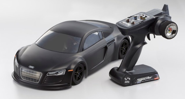 FAZER VE Audi R8 Matt Black 1/10 Scale Electric Powered 4WD Tour