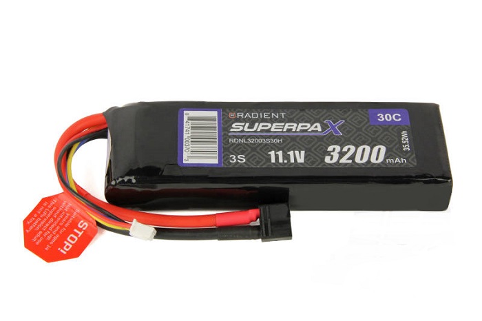 LiPo 3S Battery 3200mAh 11.1V 30C HCT - Πατήστε στην εικόνα για να κλείσει