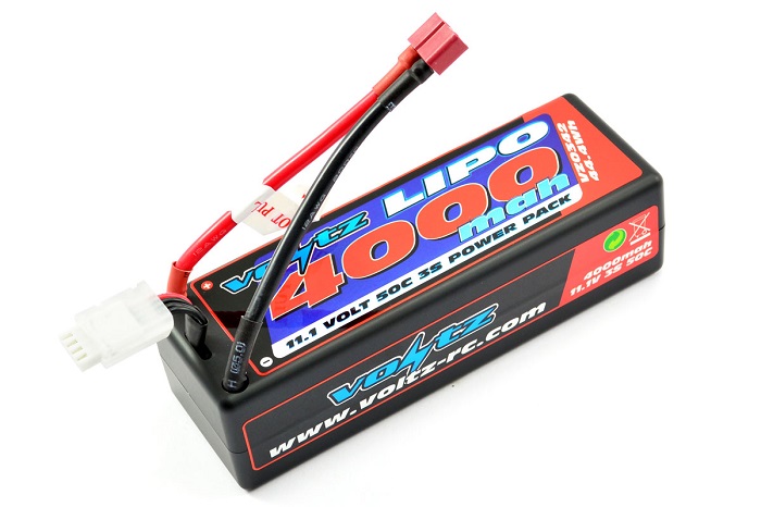 VOLTZ 4000MAH 3S 11.1V 50C HARDCASE LIPO STICK PACK BATTERY