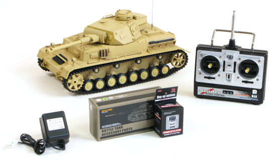 PANZER IV F2 RC TANK - DESERT - INFRARED - WITH SMOKE/SOUND