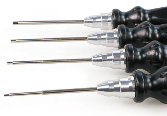 HEX DRIVER SET (TITANIUM SHAFT) 1.5/2/2.5/3 - Click Image to Close