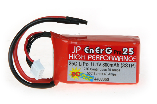 ENERG-PRO 25C LIPO BATTERY 800mah 3S1P 5C CHARGE (XH)