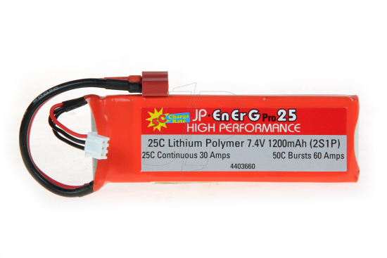 ENERG-PRO 25C LIPO 1200 (2S1P) 5C CHARGE (XH)