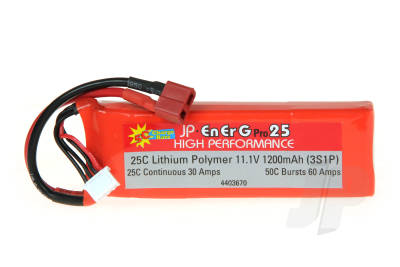 EnErG Pro 25C LiPo 1200 (11.1V - 3s) 5C Charge (XH)