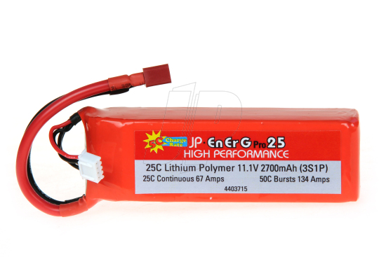 EnErG Pro 25C 3S LiPo Battery 2700 (11.1V) 5C Charge - Πατήστε στην εικόνα για να κλείσει