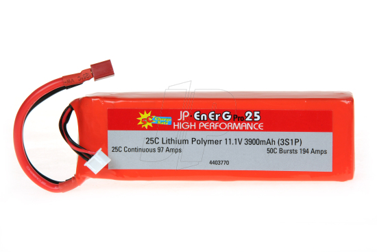 ENERG-PRO 25C LIPO 3900 (3S1P) 5C CHARGE (XH)