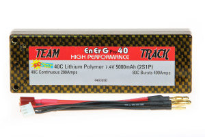 ENERG-PRO 40C TEAM TRACK LIPO 5000 5C CHARGE (2S) XH - HIGH PERF