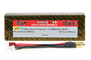 ENERG-PRO 40C TEAM TRACK LIPO 5000 5C CHARGE (2S) XH ENERG-PRO T