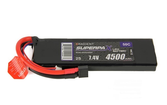 LiPo 2S 4500mAh Battery 7.4V 50C HCT - Πατήστε στην εικόνα για να κλείσει