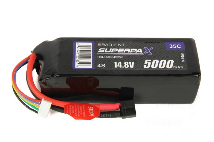 LiPo 4S 5000mAh 14.8V 35C HCT - Πατήστε στην εικόνα για να κλείσει