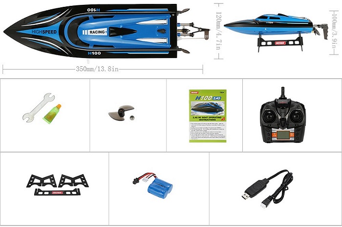 Τηλεκατευθυνόμενο Σκαφάκι High Speed RC Boat RTR - Πατήστε στην εικόνα για να κλείσει