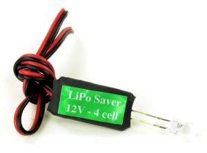 LIPO SAVER 4-CELL - Dual function unit for Li-poly battery packs