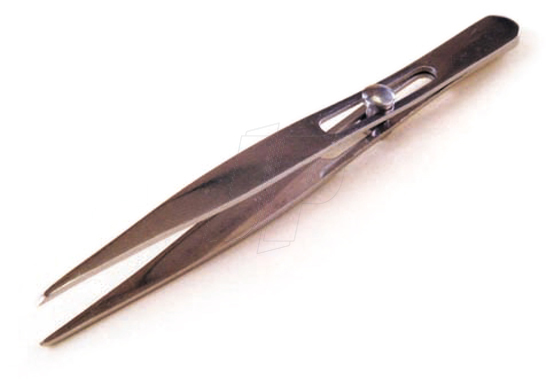 TWEEZER SLIDE LOCK POINTED 60002