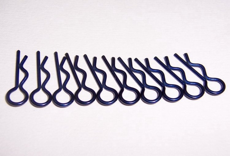 Small-ring Body Clips 10PCS NAVY-BLUE