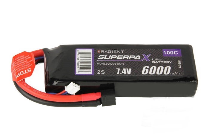 LiPo 2S 6000mAh 7.4V 100C HCT