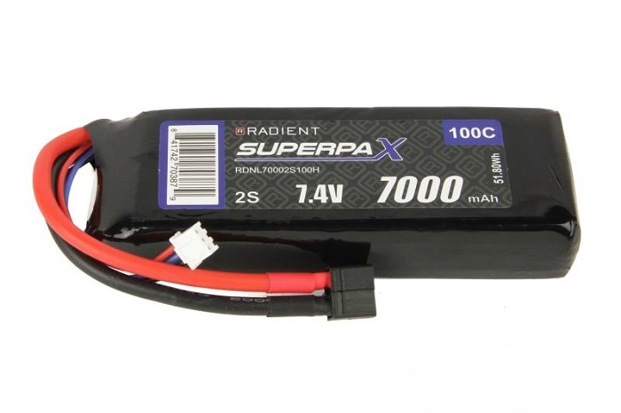 LiPo 2S 7000mAh 7.4V 100C HCT