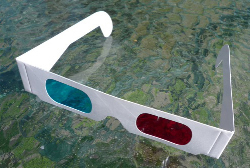 REFLEX 3D GLASSES CYAN RED ANAGLYPH - Click Image to Close