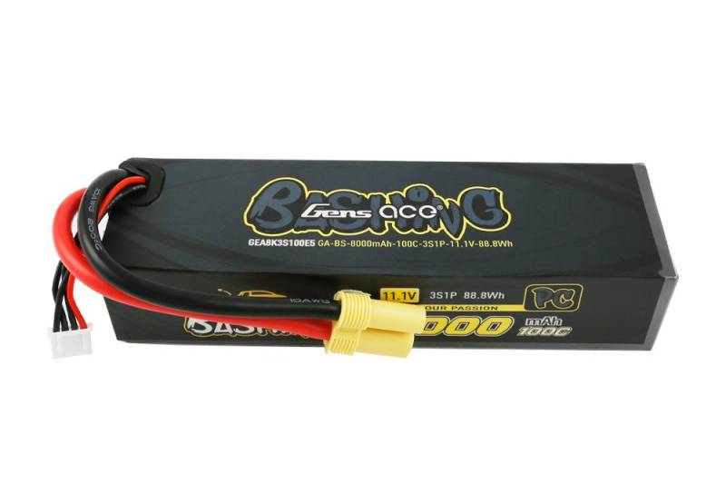 Gens ace 8000mAh 11.1V 100C 3S1P Lipo Battery Pack EC5-Bashing