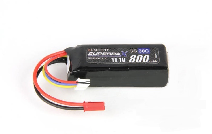 LiPo 3S 800mAh 11.1V 30C JST