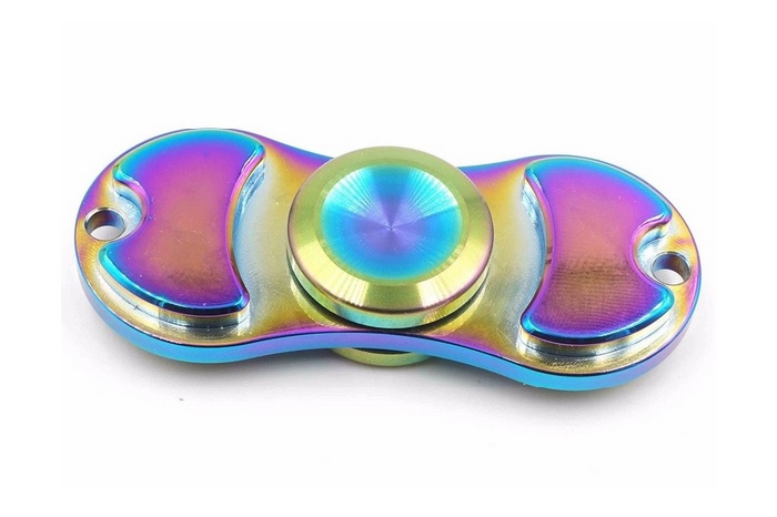 Aluminium Alloy Metal Finger Hand Fidget Spinner Spinning Toy Fo