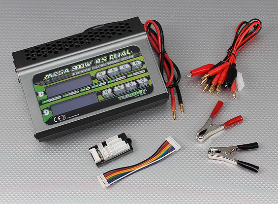 Turnigy Mega 300w 8s Balance Charger/Discharger (150w x 2)
