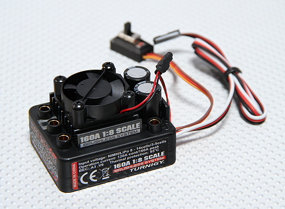 Turnigy 160A 1:8th Scale Sensorless ESC w/Fan