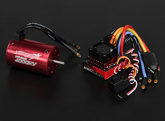 Turnigy TrackStar Waterproof 1/10 Brushless Power System 4000KV/