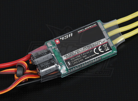 Hobbyking HeliDrive 45A (2~6S) SBEC Brushless ESC/Speed Controll