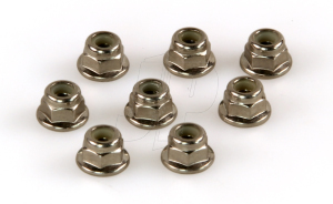 HLNA0138 LOCKNUTS FLANGED M4 - Πατήστε στην εικόνα για να κλείσει