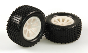 HLNA0215 TYRES WHITE WHEEL PAIR (DOMINUS TR)