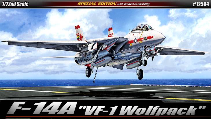 Μοντελισμός, Αεροπλάνο 1/72 F-14A TOMCAT VF-1 "WOLFPACK" 1991 - Πατήστε στην εικόνα για να κλείσει