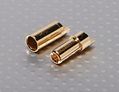 Polymax 5.5mm Gold Connectors 1 pair (2pc) - Πατήστε στην εικόνα για να κλείσει