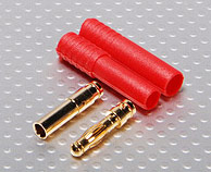 HXT 4mm Gold Connector w/ Protector - 1 Pairs/Set