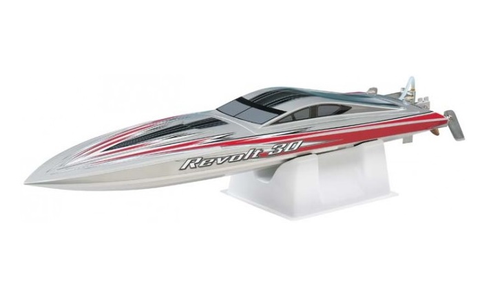 AquaCraft Revolt 30 Speed rc boat 2.4 RTR Silver/White