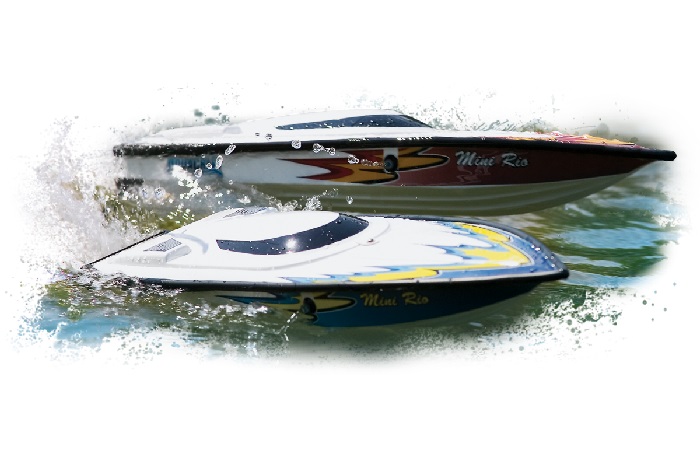 AuqaCraft Mini Rio Raceboat 2.4GHz RTR Red - Πατήστε στην εικόνα για να κλείσει