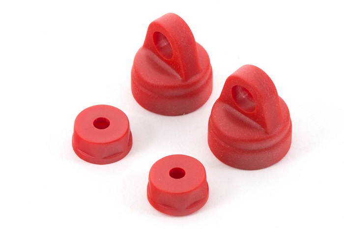 ARRMA SHOCK CAP SET RED (4)