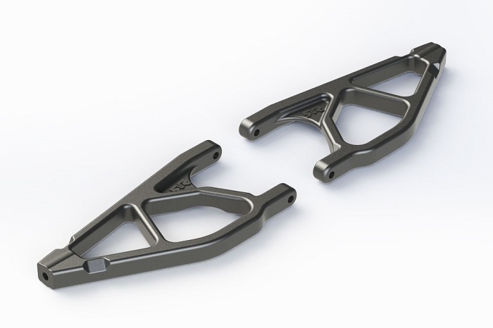 ARRMA FRONT UPPER SUSPENSION ARMS (2) NERO - Click Image to Close