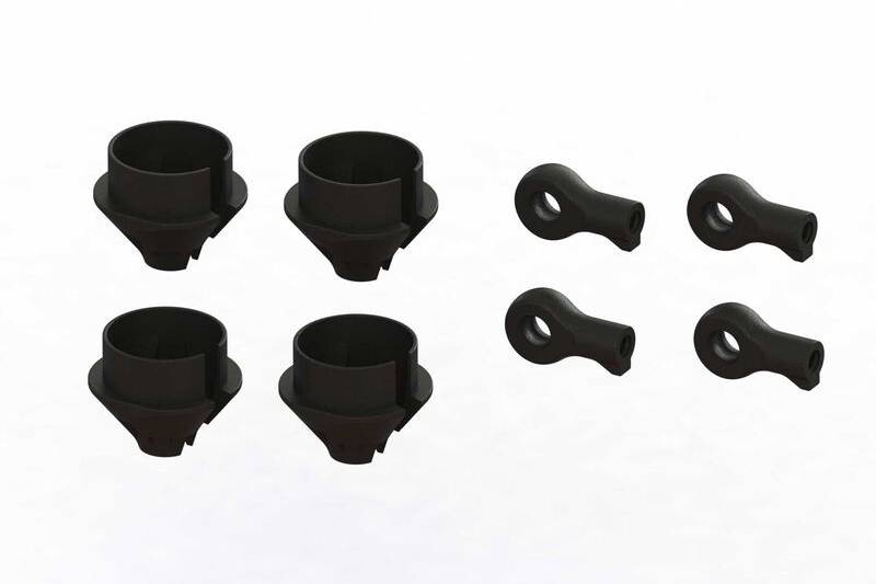 Arrma HD Shock Rod End and Spring Cup Set (2 Pair)
