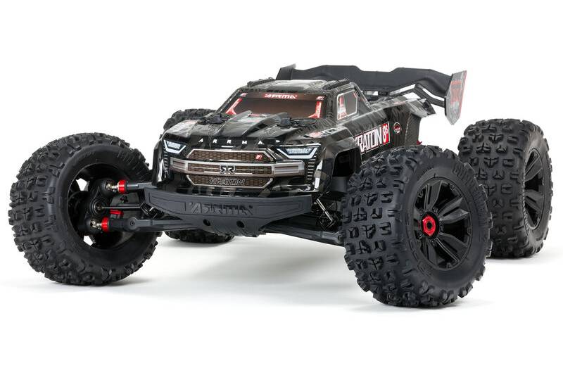 ARRMA KRATON 1/5 4WD EXtreme Bash Roller, Black - Πατήστε στην εικόνα για να κλείσει