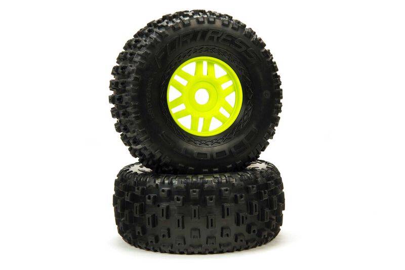 Arrma 1/8 dBoots Fortress Front/Rear 2.4/3.3 Pre-Mounted Tires